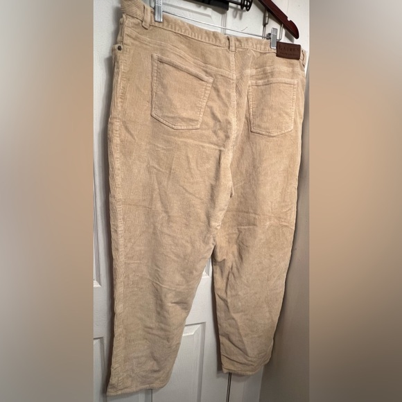Women’s Size 22W Lauren Ralph Lauren Corduroy Tan Jeans - Picture 2 of 5